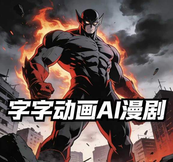 字字动画AI漫剧2026年第1期系统课程，小白看完就能学会实操的漫剧课，单人月收1-3W-旺仔资源库