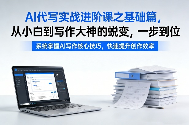 AI代写实战进阶课之基础篇，从小白到写作大神的蜕变，一步到位【揭秘】-旺仔资源库