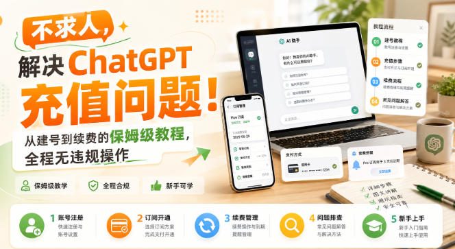 不求人,解决ChatGPT充值问题!从建号到续费的保姆级教程,全程无违规操作-旺仔资源库