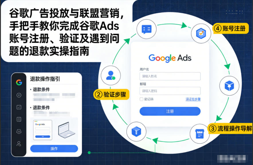 谷歌广告投放与联盟营销，手把手教你完成谷歌Ads账号注册、验证及遇到问题的退款实操指南-旺仔资源库