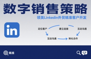 数字销售策略领英LinkedIn外贸精准客户开发-旺仔资源库