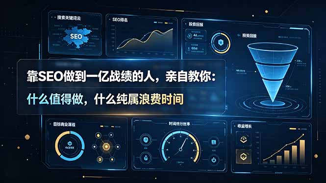 靠SEO做到一亿战绩的人,亲自教你:什么值得做,什么纯属浪费时间【原创双语字幕】-旺仔资源库