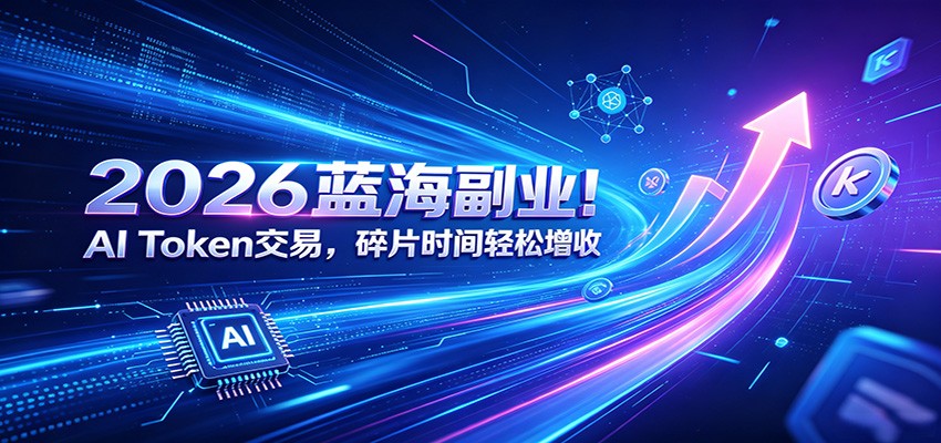 2026蓝海副业！AI Token交易，碎片时间轻松增收-旺仔资源库