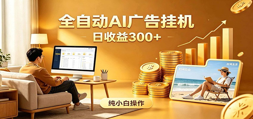 AI风口项目，全程解放双手，后台自动运行赚取收益，每天稳定收益300+-旺仔资源库