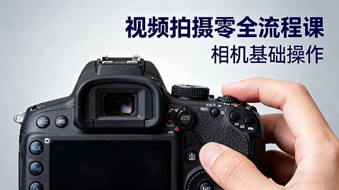 视频拍摄零全流程课：从相机基础操作到电影构图、光影布光、分镜头设计等-旺仔资源库