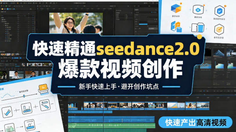 快速精通seedance2.0爆款视频创作,快速产出高清视频,避开大量创作坑点,新手也能快速上手-旺仔资源库