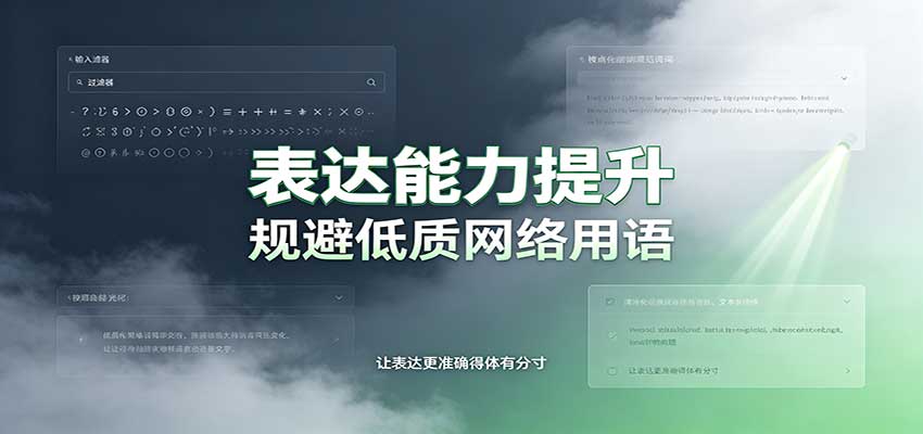 表达能力提升:语言塑造思想逻辑,规避低质网络用语,强化心智感知-旺仔资源库