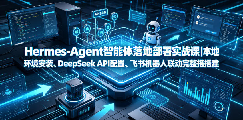 Hermes-Agent智能体落地部署实战课｜本地环境安装、DeepSeek API配置、飞书机器人联动完整搭建教程-旺仔资源库