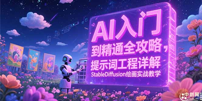 AI入门到精通全攻略，提示词工程详解，StableDiffusion绘画实战教学-旺仔资源库