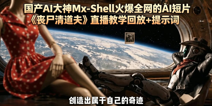国产AI大神Mx-Shell火爆全网的AI短片《丧尸清道夫》直播教学回放+提示词-旺仔资源库