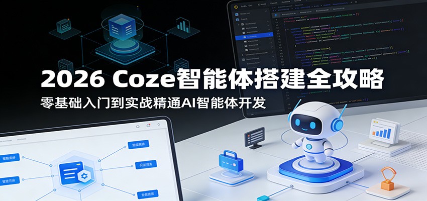 2026 Coze智能体搭建全攻略:零基础入门到实战精通AI智能体开发-旺仔资源库