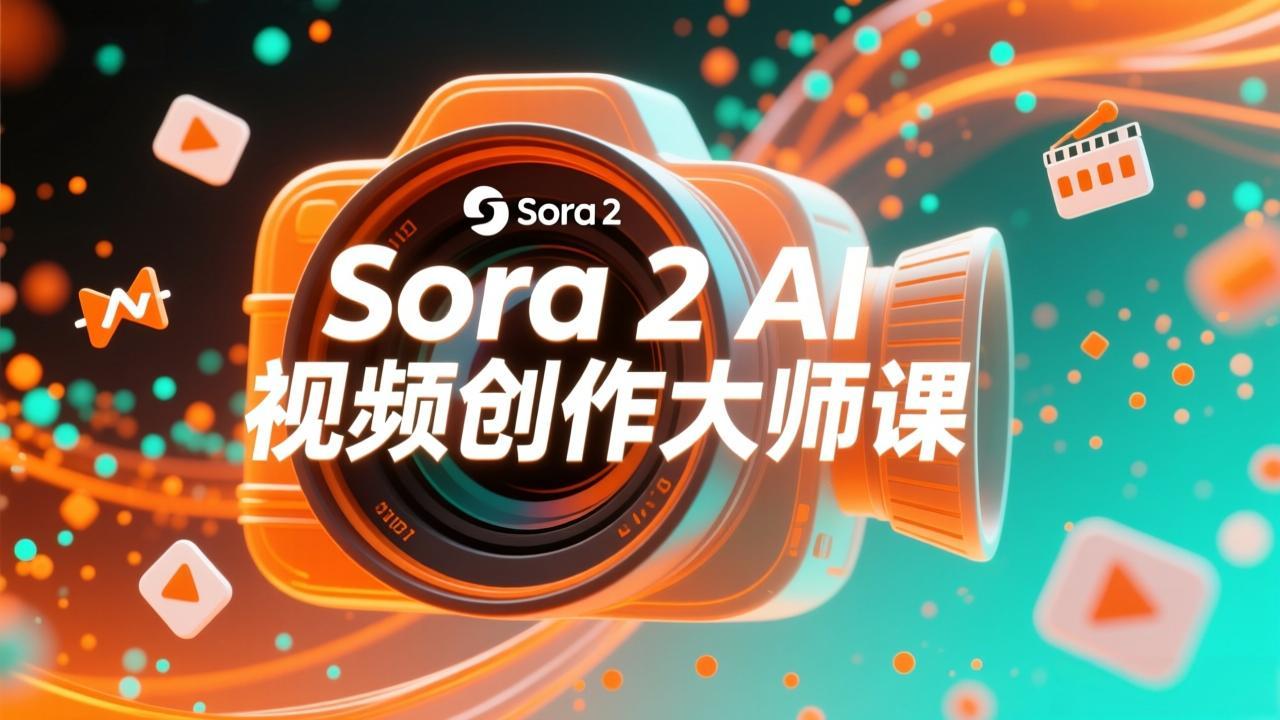 如何利用Sora 2创建流行AI人工智能视频大师班教程：掌握创作全流程，产出百万播放内容-旺仔资源库