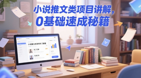 小说推文类项目讲解，0 基础速成秘籍-旺仔资源库
