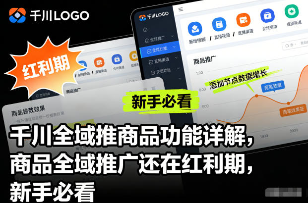 千川全域推商品功能详解,商品全域推广还在红利期,新手必看-旺仔资源库