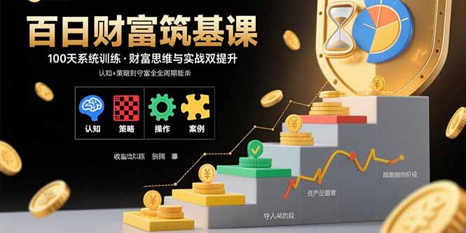 百日财富筑基课：认知+策略+实操+案例拆解  实现从创富到守富全周期能力-旺仔资源库