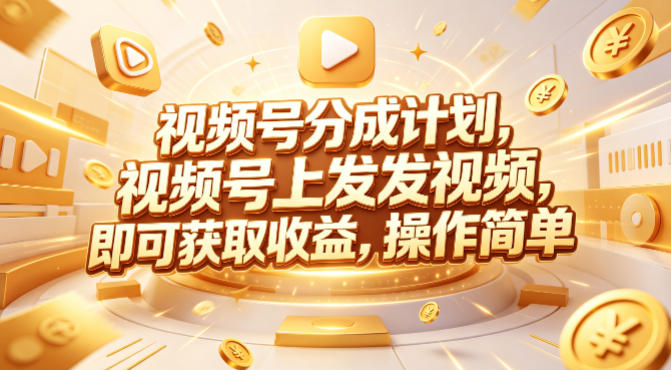 视频号分成计划，599元众筹的Red团队课程，视频号上发发视频，即可获取收益，操作简单-旺仔资源库