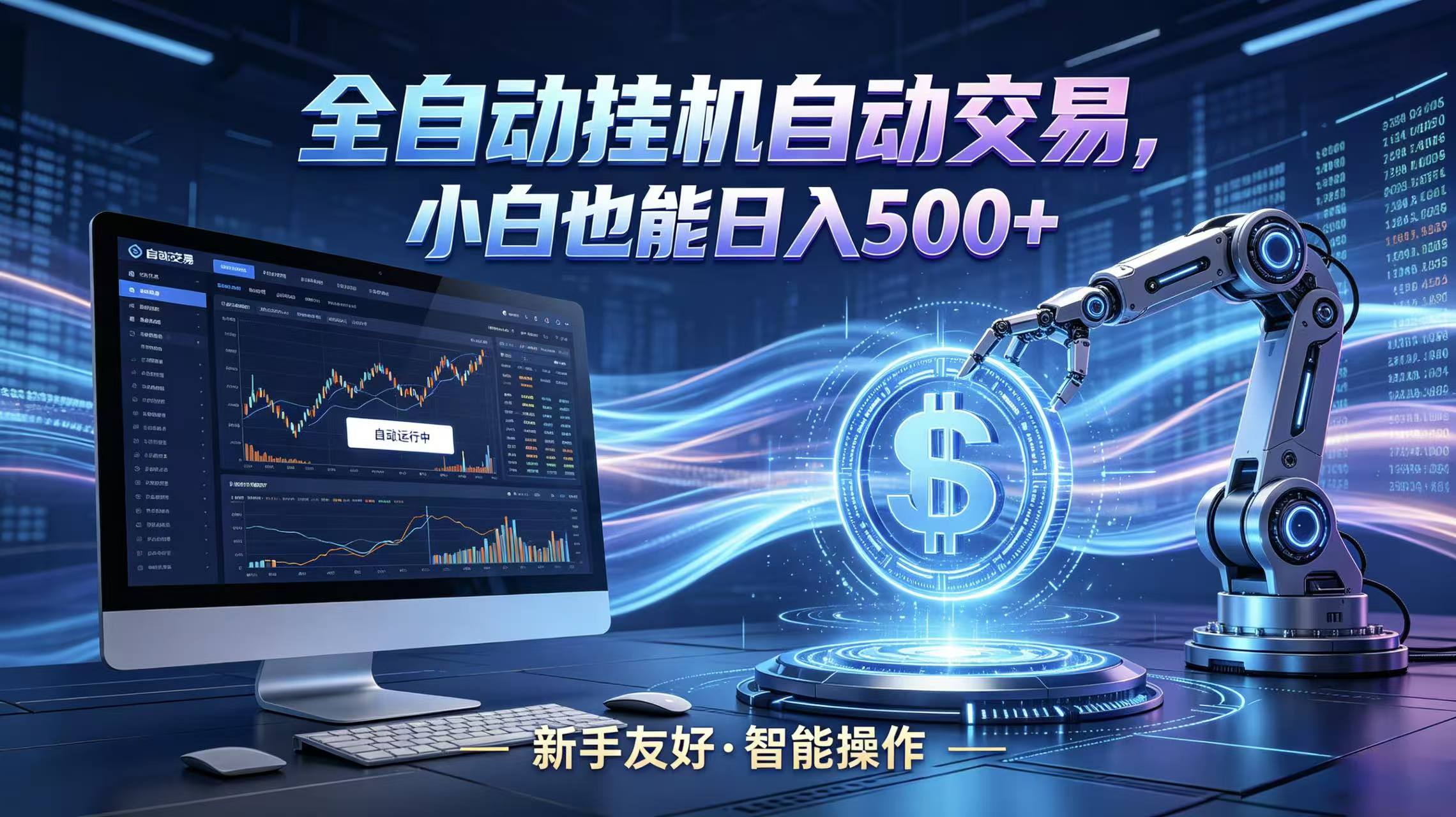 全新智能化交易助手，傻瓜式操作，小白也能快速上手，轻松实现日入500+-旺仔资源库