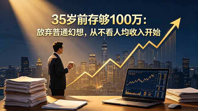 35岁前存够100万：放弃普通幻想，从不看人均收入开始-旺仔资源库