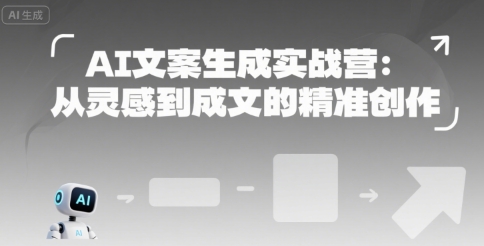 AI文案生成实战营：从灵感到成文的精准创作-旺仔资源库