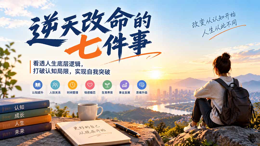 付费文章:逆天改命的七件事,看透人生底层逻辑,打破认知局限,实现自我突破-旺仔资源库