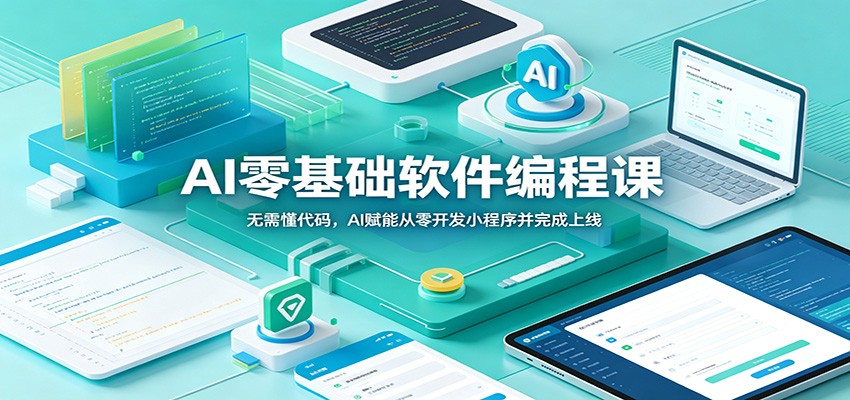 AI零基础软件编程课:无需懂代码,AI赋能从零开发小程序并完成上线-旺仔资源库