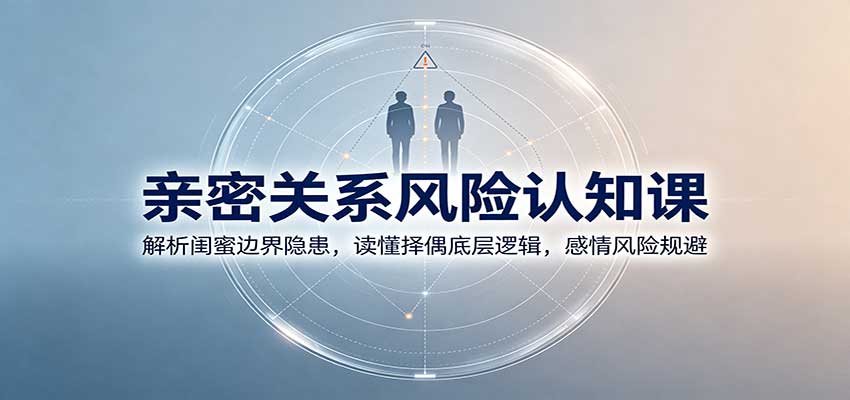 亲密关系风险认知课:解析闺蜜边界隐患,读懂择偶底层逻辑,感情风险规避-旺仔资源库