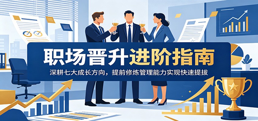 职场晋升进阶指南：深耕七大成长方向，提前修炼管理能力实现快速提拔-旺仔资源库