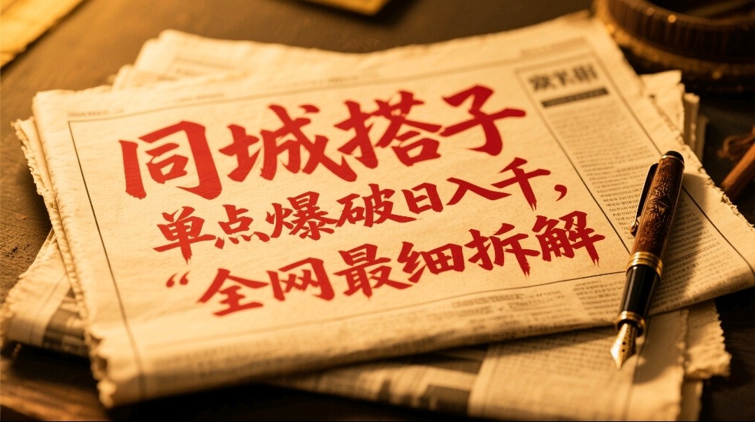 同城搭子群19.9单点爆破日入千，搭子组局月入万，全网最细拆解-旺仔资源库