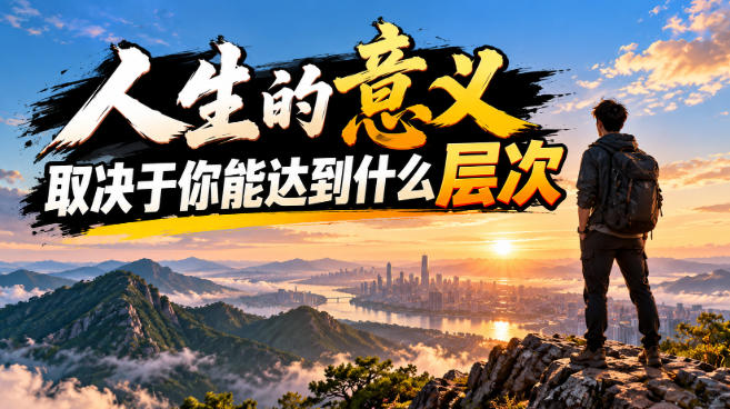 某公众号付费文章:人生的意义,取决于你能达到什么层次-旺仔资源库