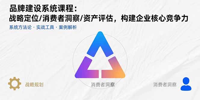 品牌建设系统课程：战略定位/消费者洞察/资产评估，构建企业核心竞争力-旺仔资源库