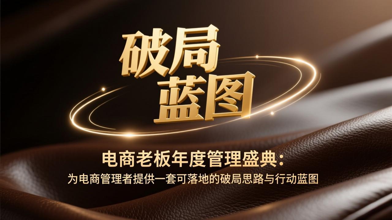 电商老板年度管理盛典：为电商管理者提供一套可落地的破局思路与行动蓝图-旺仔资源库