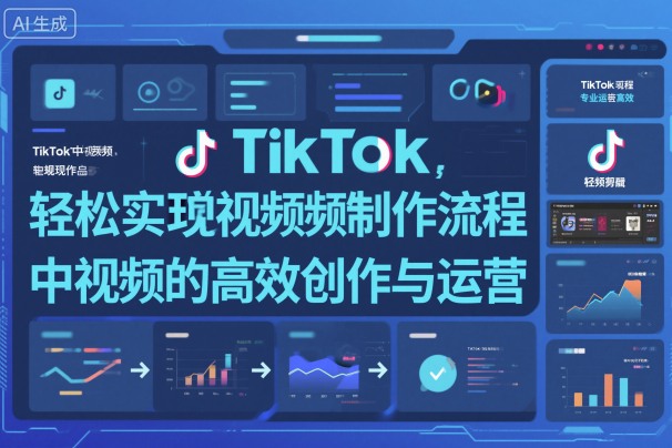 TikTok中视频制做流程,轻松实现Tk中视频的高效创作与运营-旺仔资源库