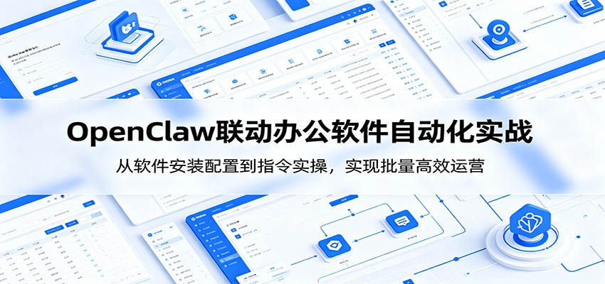 OpenClaw自动化实操课:从软件安装配置到指令实操,实现批量高效运营-旺仔资源库