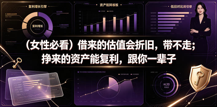付费文章：(女性必看)借来的估值会折旧，带不走；挣来的资产能复利，跟你一辈子-旺仔资源库