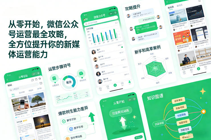 从零开始，微信公众号运营最全攻略，全方位提升你的新媒体运营能力-旺仔资源库