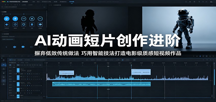 AI动画短片创作进阶：摒弃低效传统做法，巧用智能技法打造电影级质感短视频作品-旺仔资源库