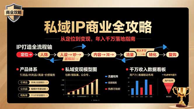 私域IP商业全攻略，从定位到变现，年入千万落地指南-旺仔资源库