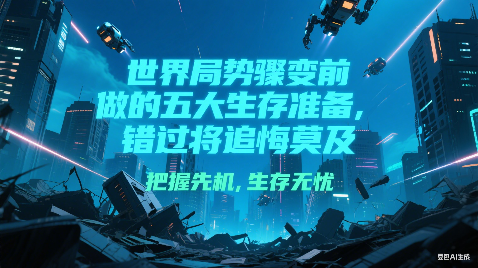 付费文章《世界局势骤变前必做的五大生存准备，错过将追悔莫及》-旺仔资源库