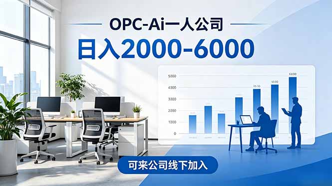 2026创业新风口—OPC一人公司模式震撼首发!日收益2000-6000+,项目绿色长久,安全稳健,合…-旺仔资源库