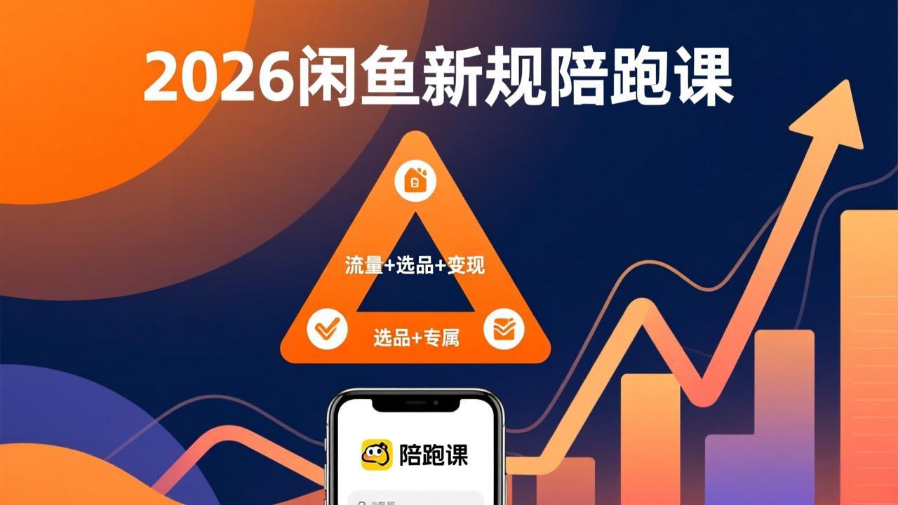 2026闲鱼高阶陪跑课全新上线，带你吃透新规玩转选品流量，从零搭建稳定变现盈利体系-旺仔资源库