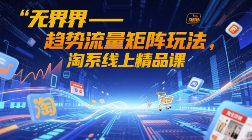 无界-趋势流量矩阵玩法，淘系线上精品课-旺仔资源库