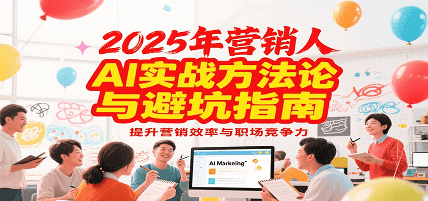 2025年营销实战方法论与避坑指南，利用AI提升营销效率与职场竞争力-旺仔资源库