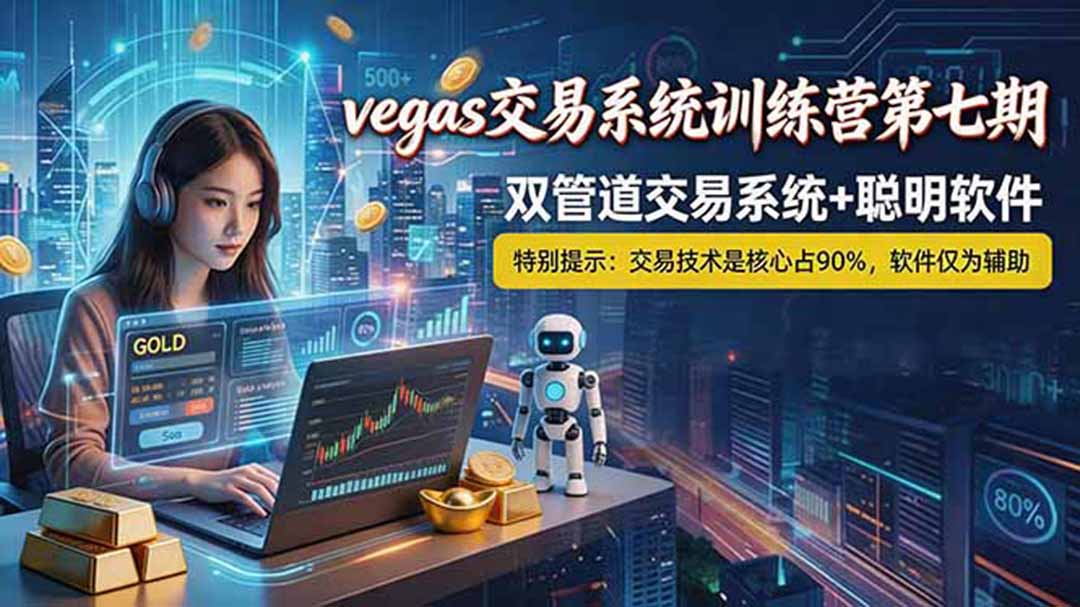 【海外美金AI搬砖】Vegas交易技术+聪明软件， 黄金期货日赚50-1000U， 长期稳定，小白轻松上手-旺仔资源库