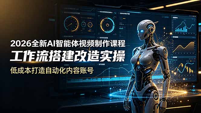2026全新AI Codex智能体视频制作课程，工作流搭建改造实操，低成本打造自动化内容账号-旺仔资源库