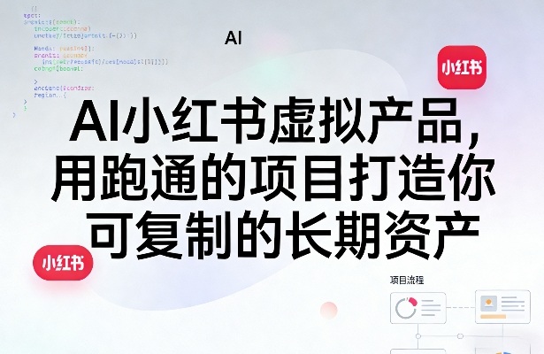 AI小红书虚拟产品,用跑通的项目打造你可复制的长期资产(更新)-旺仔资源库