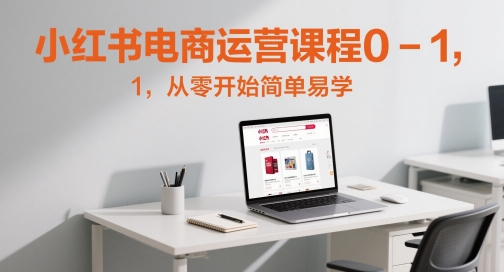 小红书电商运营课程0-1，从零开始简单易学-旺仔资源库