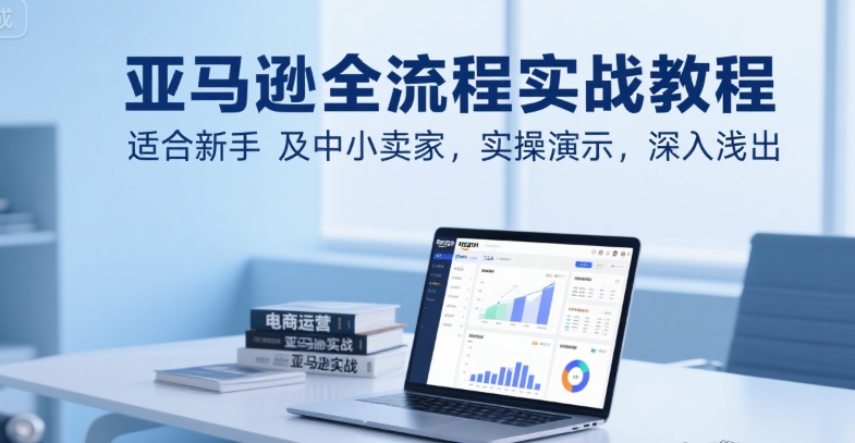 亚马逊全流程实战教程，适合新手及中小卖家，实操演示，深入浅出-旺仔资源库
