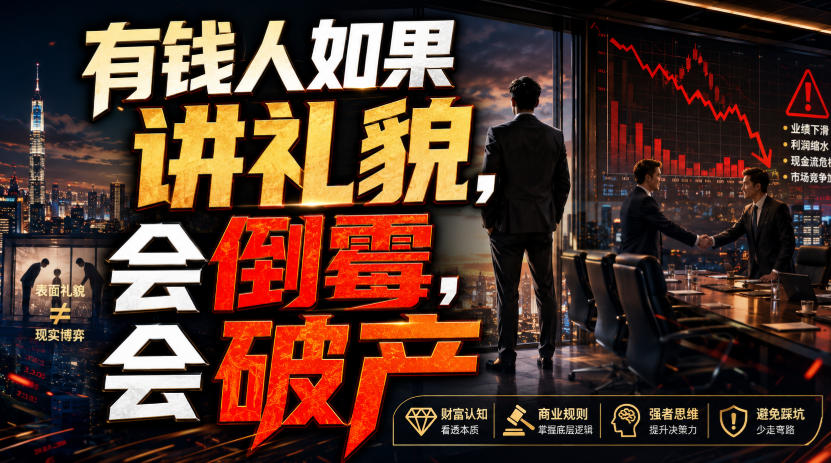 付费文章:有钱人如果讲礼貌,会倒霉,会破产-旺仔资源库