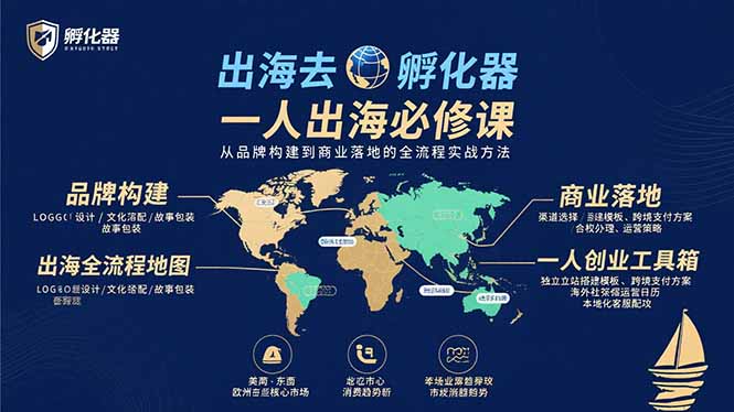 出海去 孵化器 一人出海必修课：从品牌构建到商业落地的全流程实战方法-旺仔资源库