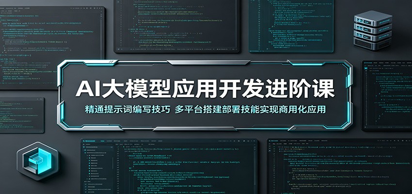 AI大模型应用开发进阶课:精通提示词编写技巧,多平台搭建部署技能实现商用化应用-旺仔资源库